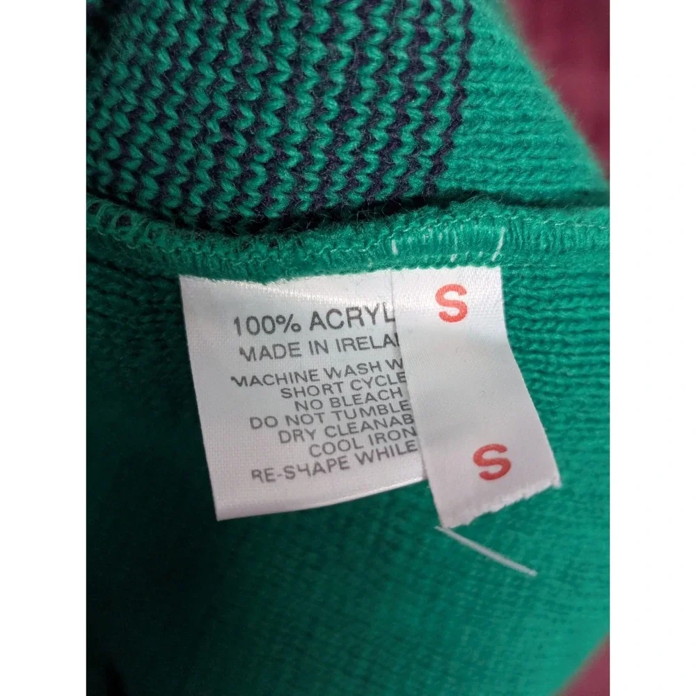 Emerald Isle Crew Neck Claddagh Sweater Shamrock Knit Irish St Patrick Small
